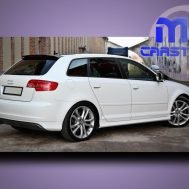 Audi A3 8P Sportback – Achterbumper spoiler (S3 Look)