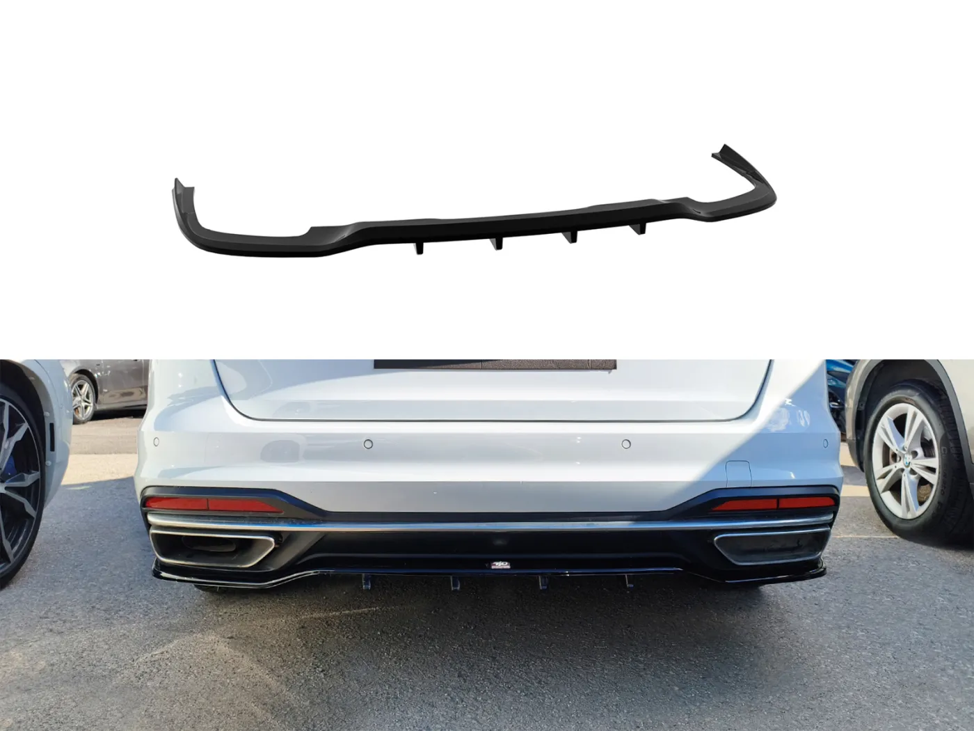 Audi A4 B9 Facelift Avant - Achterbumper diffuser