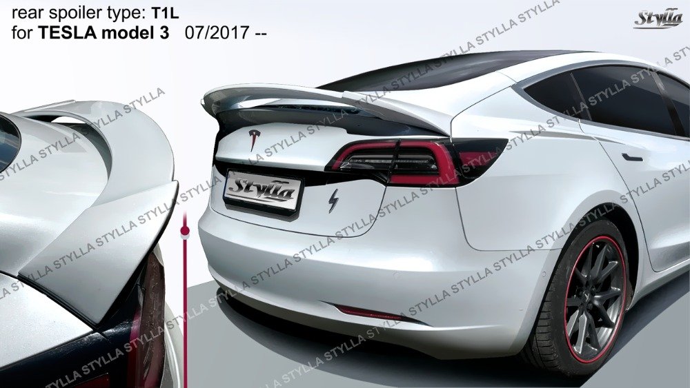Tesla 3 - Achterklep spoiler