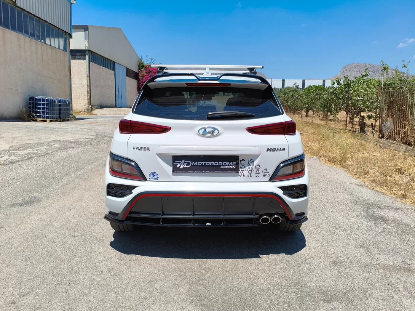 Hyundai Kona N-Line MK1 FL - Achterbumper spoiler