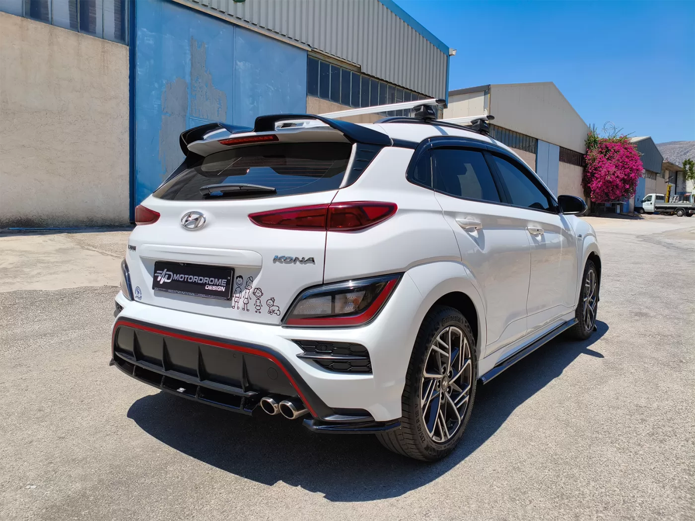 Hyundai Kona N-Line MK1 FL - Achterbumper spoiler